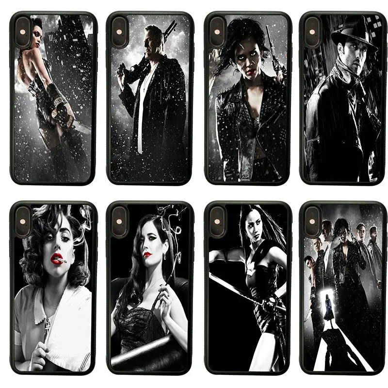 Горячие Чехлы для мобильных телефонов Sin City жесткий чехол из ТПУ iphone 8 7 6 6S Plus X XR XS