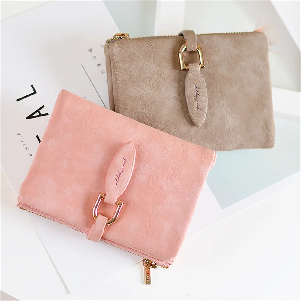 2018 Модные женские короткие кошельки из искусственной кожи женский кошелек Perse