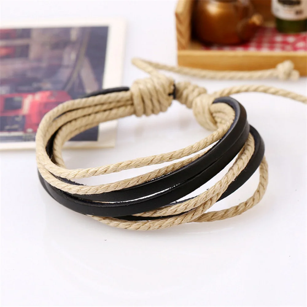 PUN punk braclet, мужские браслеты,, аксессуары для женщин, пара, очаровательный кожаный плетеный персонализированный браслет для мужчин, мужчин, женщин, femme