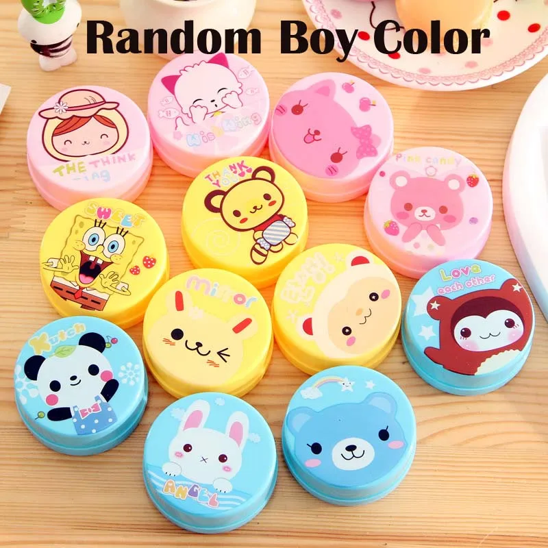 Boy Color 2 шт. креативные животные мультфильм Медведь обезьяна и лягушка кошка Складная чашка для детей портативная ABS Выдвижная чашка наружная дорожная кружка - Цвет: Boy Color