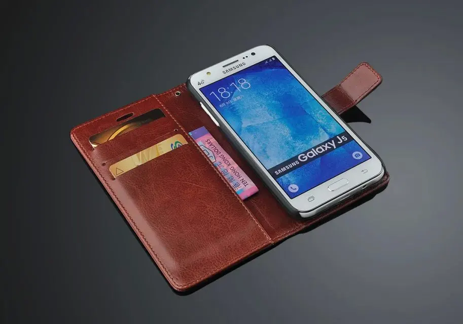 Чехол с держателем для карт Samsung Galaxy J5 2016 J510 J510F J5100 чехол телефона из