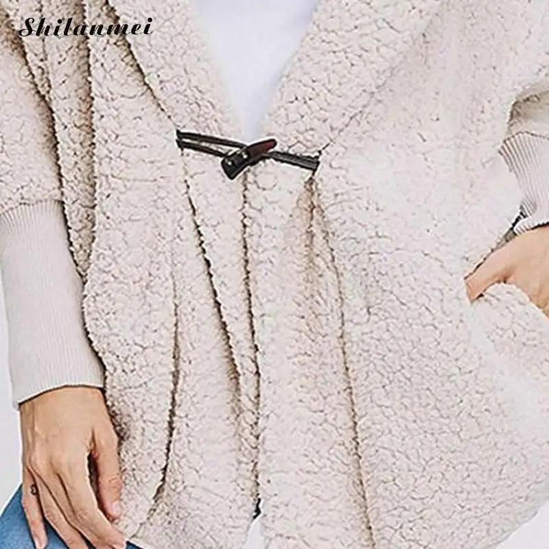 Женское зимнее теплое пальто из искусственного меха осень 2018 оверсайз с длинным