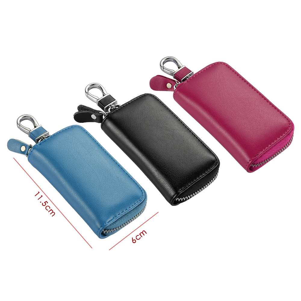 Многофункциональный натуральная кожа ключ сумка чехол кошельки