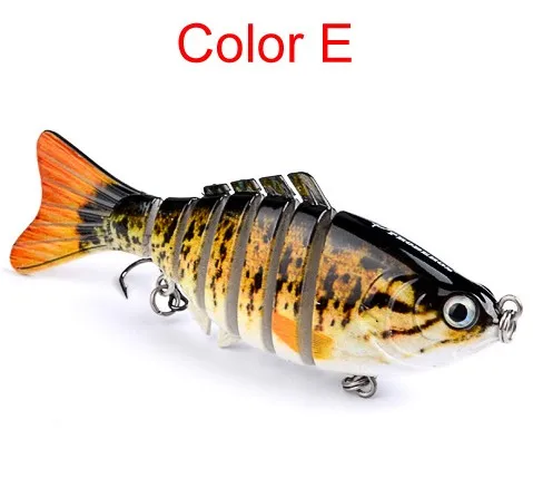 E 10 см 15,5 г swimbait Приманка мульти шарнирная рыба Сегмент Swimbait Crankbait тяжелая приманка медленная Isca искусственные приманки - Цвет: E