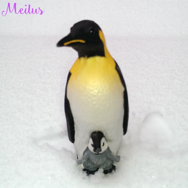 Морская биологическая модель куклы император Пингвин мать и ребенок игрушки