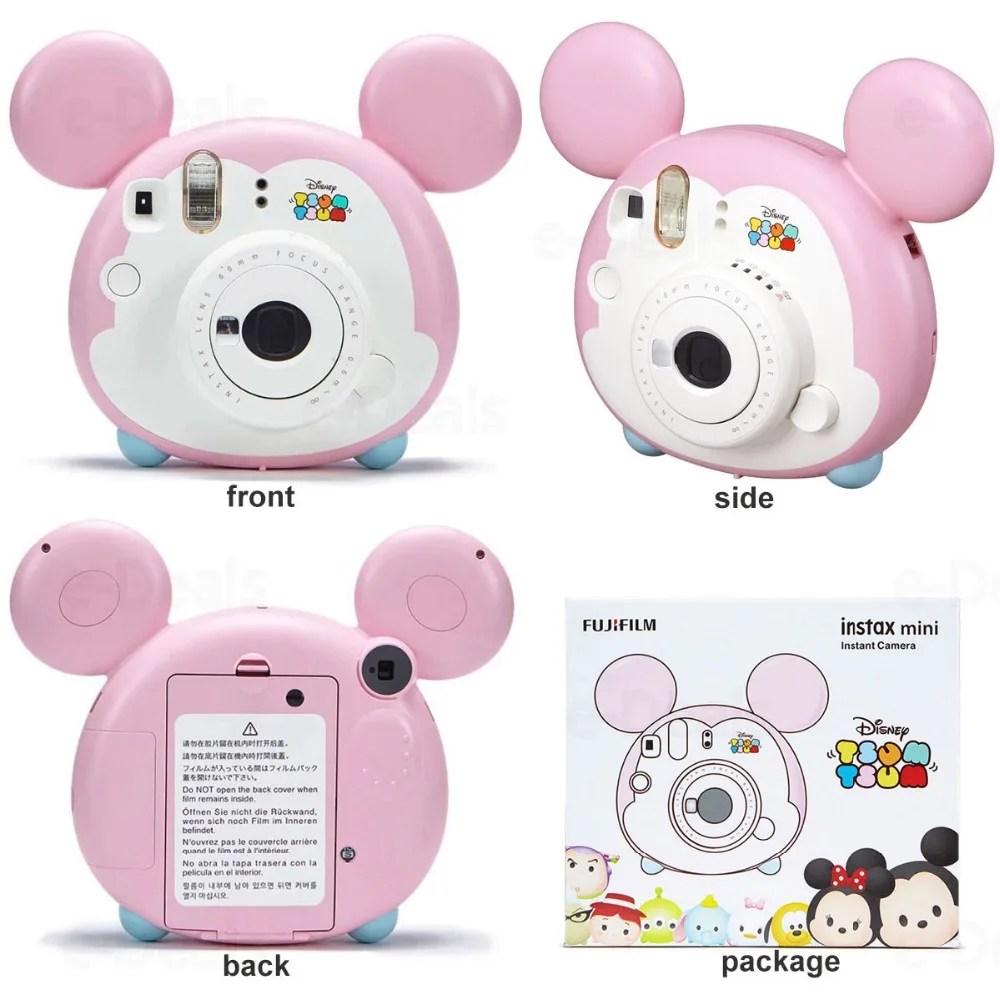 Оригинальная фотокамера Fujifilm Instax Mini Tsum Intant со встроенным зеркалом для селфи