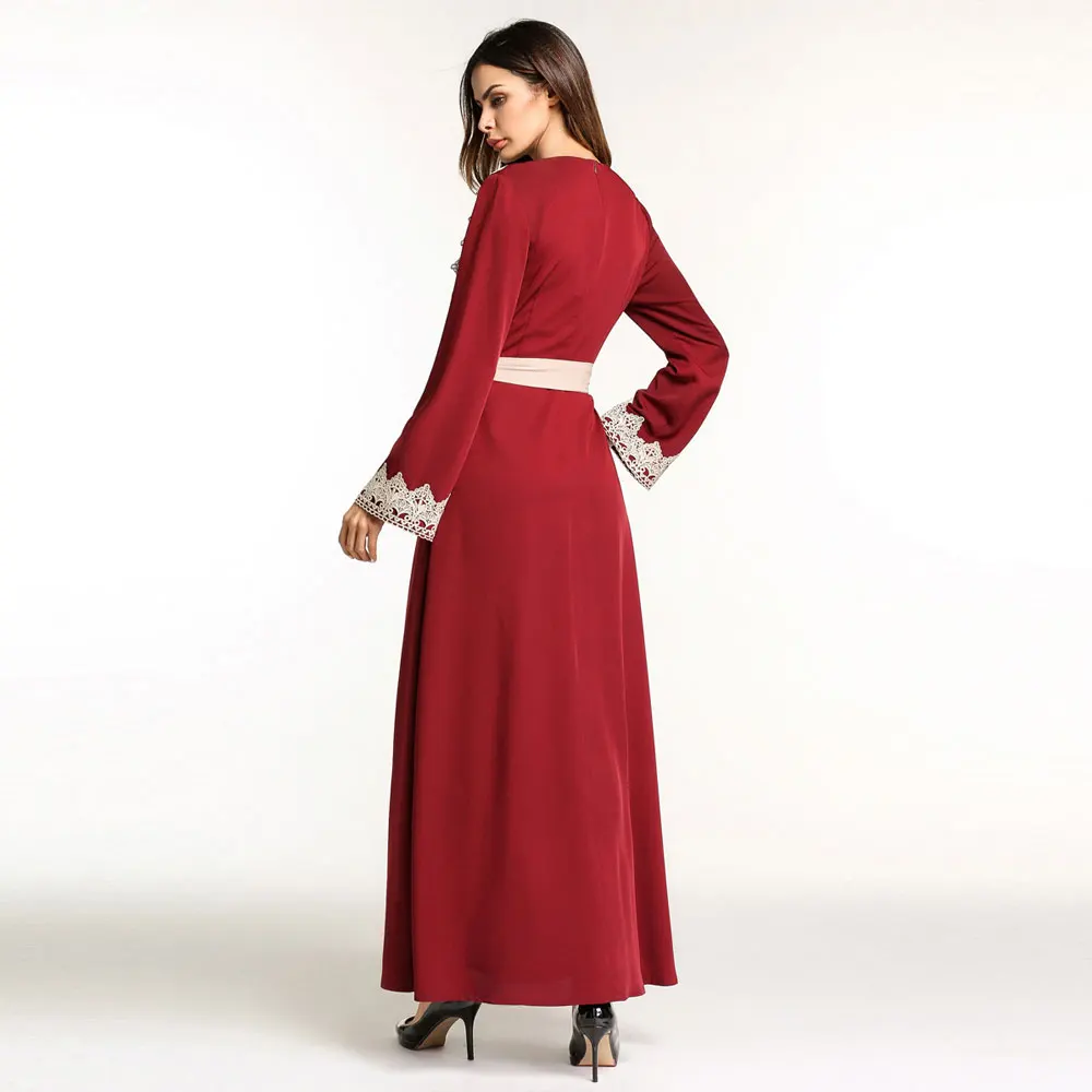 Мусульманская abaya Женская вечерняя одежда арабский из Дубая туники шикарный