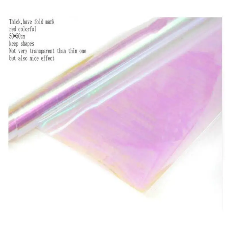 DIY0108-thickRD Прозрачные лазерные наклейки для дизайна ногтей, ювелирные изделия, подвески, аксессуары, сделай сам, ручная работа, Голографическая фольга, смола, рукоделие, Декор, блестка - Цвет: DIY0108-thickRD