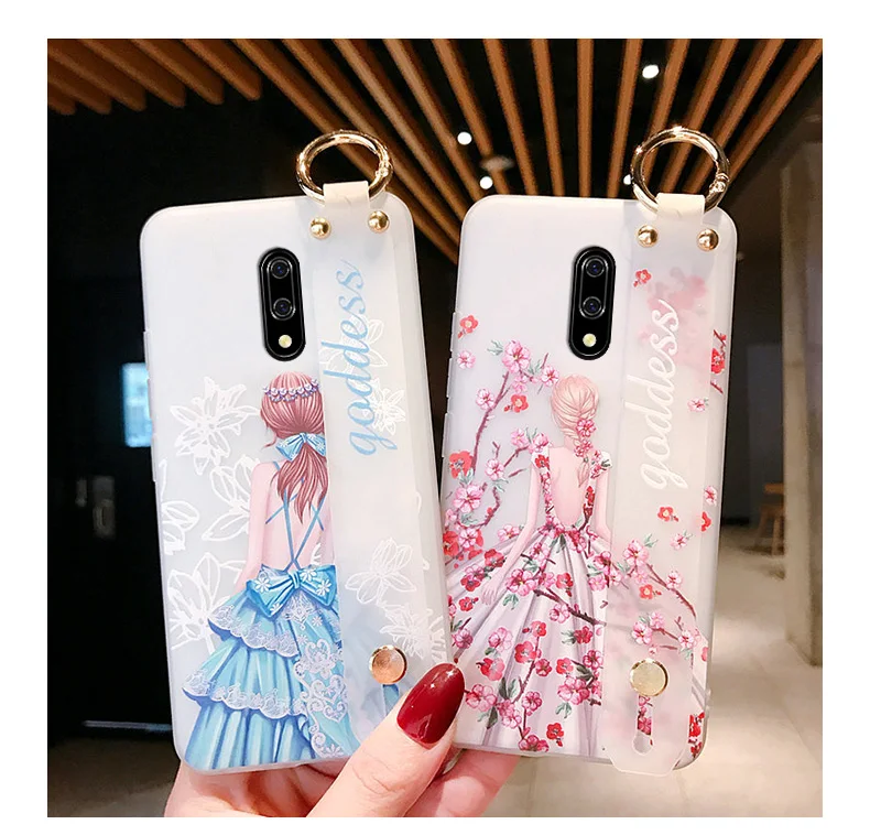 Чехол oneplus 7 pro силиконовый прозрачный силикон окрашенный ремешок для запястья чехол для телефона oneplus 7 Чехол, Fundas