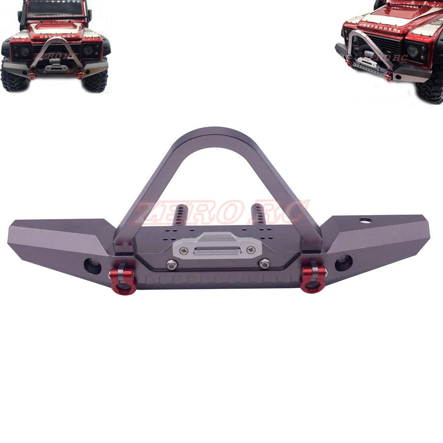 TRX4 осевой CNC алюминиевый передний бампер брусок с дужками набор для 1/10 RC Crawler TRAXXAS