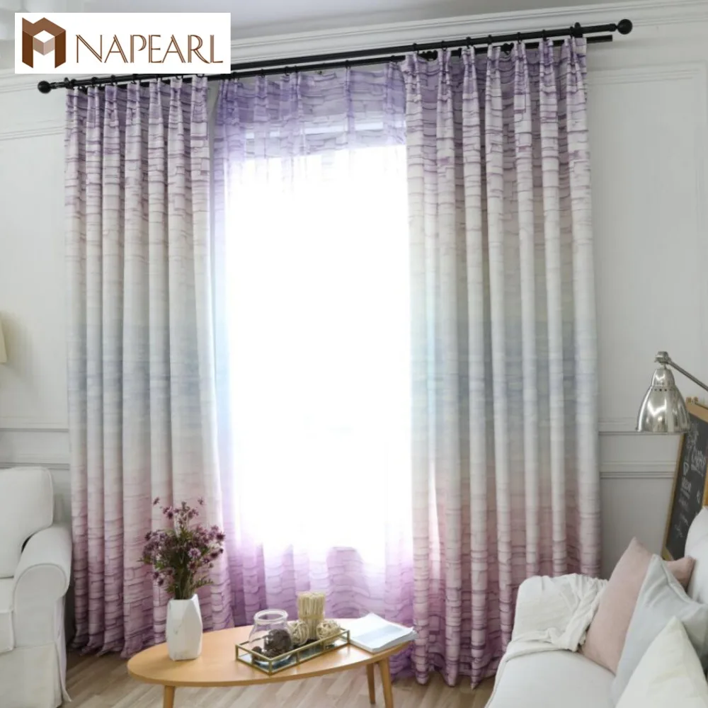 NAPEARL Классические Элегантные оконные панели полиэстер плотные ткани