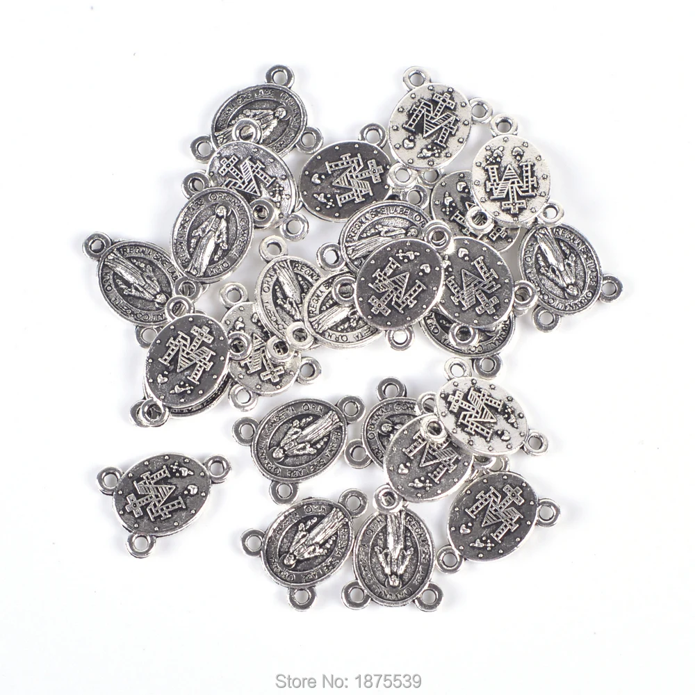 Легированная католическая Мадонна Розария Центральная медаль 100 пиес|Ювелирная