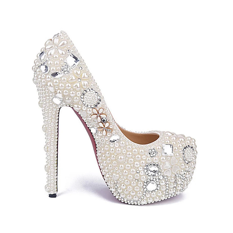 Обувь с украшением в виде кристаллов Новинка 2019 года Свадебная обувь для невесты