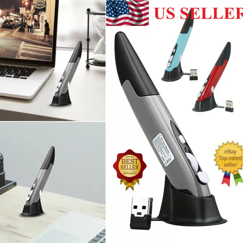 USB мышь компьютерная беспроводная оптическая 2 4 ГГц 1600DPI клавиши|Аксессуары для