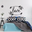 Виниловая наклейка Love Arrow AY1727, украшение для спальни в богемном стиле, современный дизайн, настенная наклейка со стрелками, обои для всей семьи