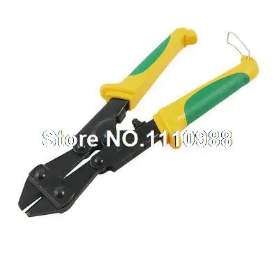 

Green Yellow Plastic Handle Wire Iron Cutting Repair Tool Plier 8"