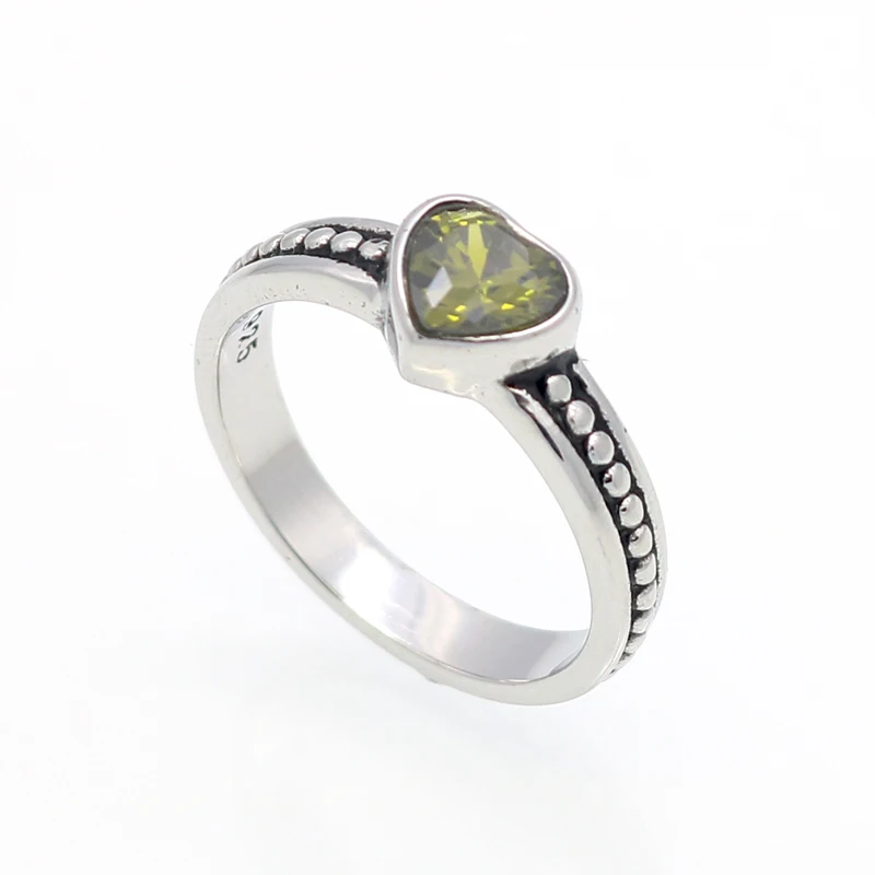Кольцо женское из нержавеющей стали с фианитом 6 цветов|ring heart|cubic zirconstainless steel ring |