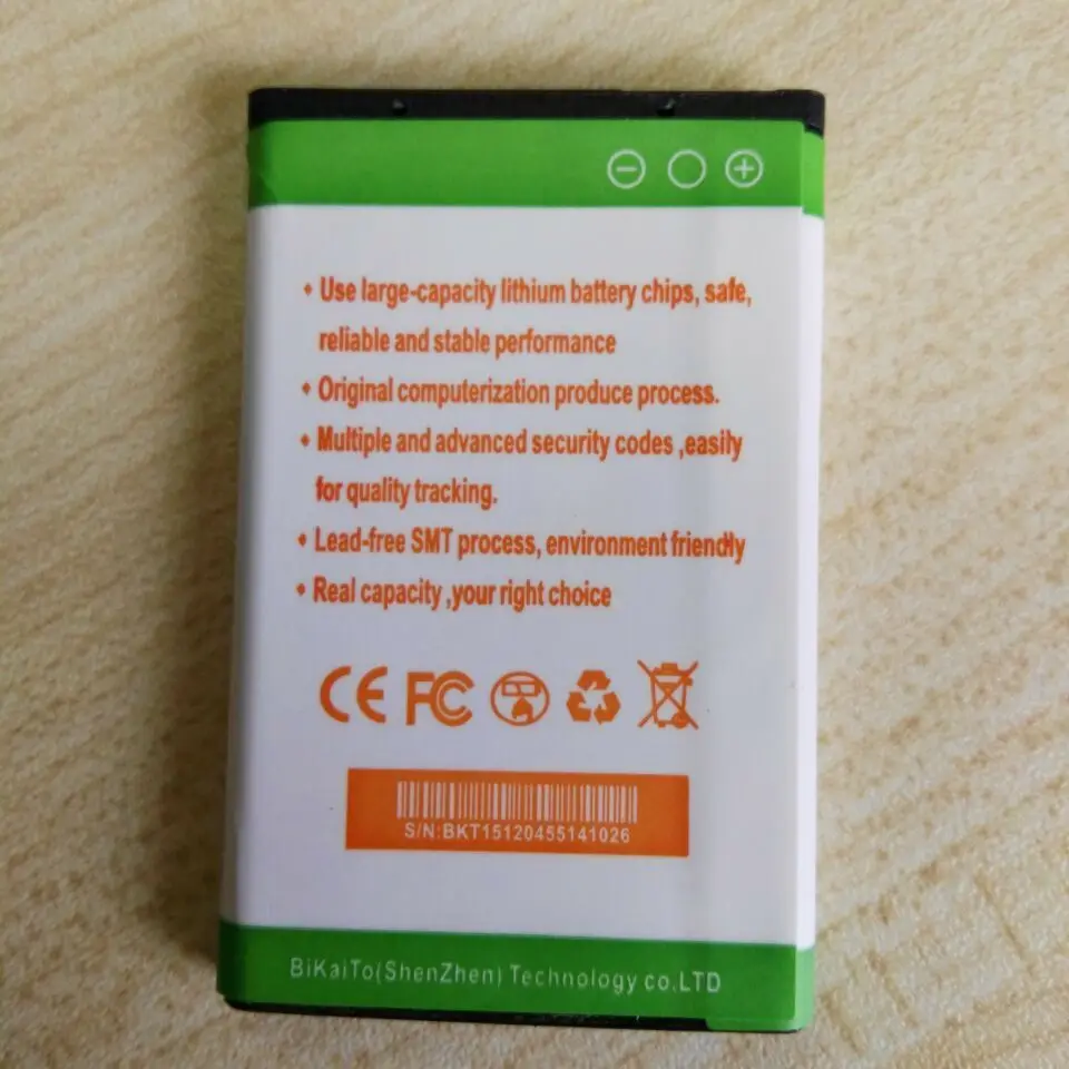 100% Оригинальный аккумулятор для мобильного телефона BIKAITO BL-4C Nokia 6100 6300 6125 S 6136 6170 6260