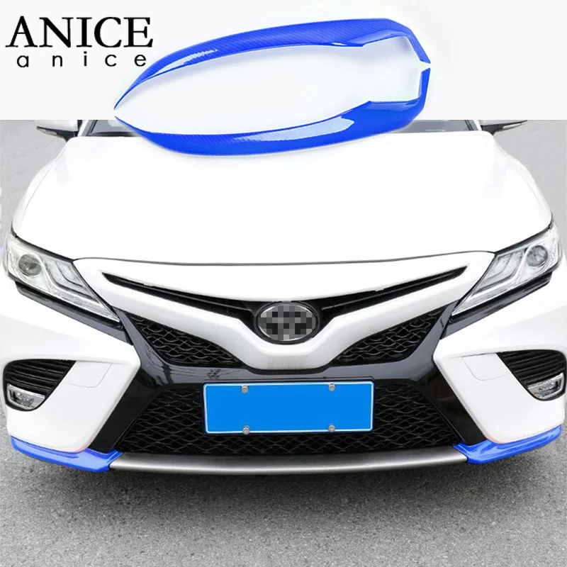 2pc Carbon fiber color ABS REAR CORNER BUMPER GUARD TRIM for toyota Camry 2018 | Автомобили и мотоциклы