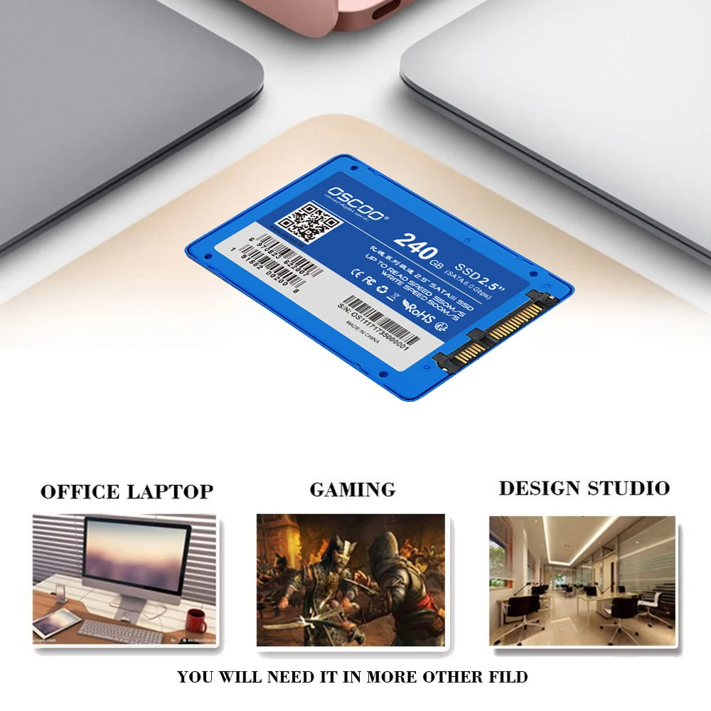 OSCOO SSD SATA III 6 ГБ/сек. 2," /7 мм 480G Внутренний твердотельный накопитель SATA3 SSD для ПК ноутбука настольное устройство хранения данных