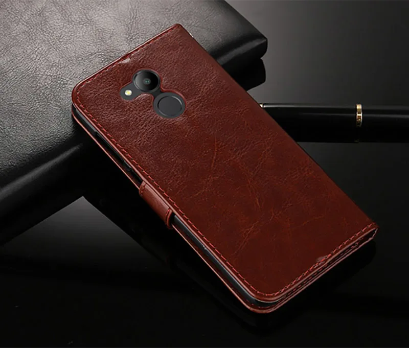 Чехол для Huawei honor 6C Pro роскошный флип кошелек ретро кожаный чехол V9 Play с подставкой