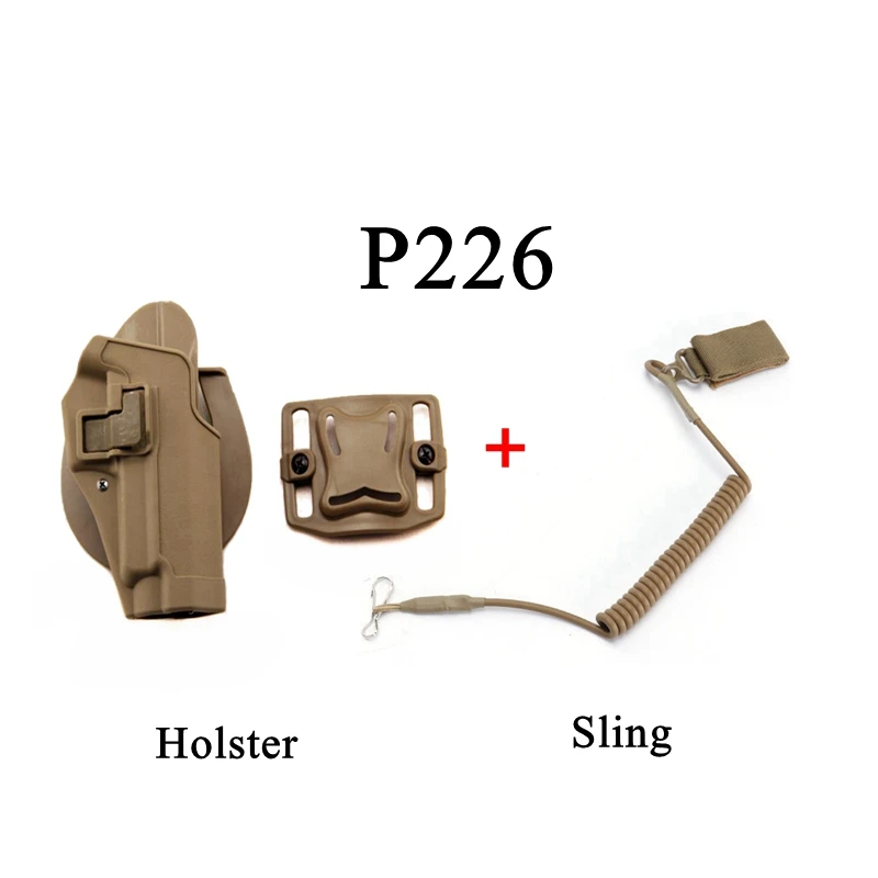 Тактическая кобура SIG P226 поясная кобура с пистолетным ремешком Molle платформа Койот Боевой страйкбол пистолет сумка ремень кобура P226