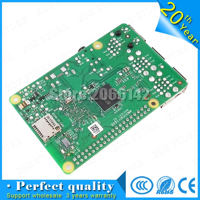 Версия Element14: 2016 Новая плата для raspberry pi 3 model b 1 Гб LPDDR2 BCM2837 четырехъядерный
