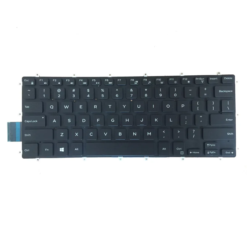 Новая английская клавиатура с подсветкой для ноутбука DELL Inspiron 5370 5379 7375 5369 5579 |