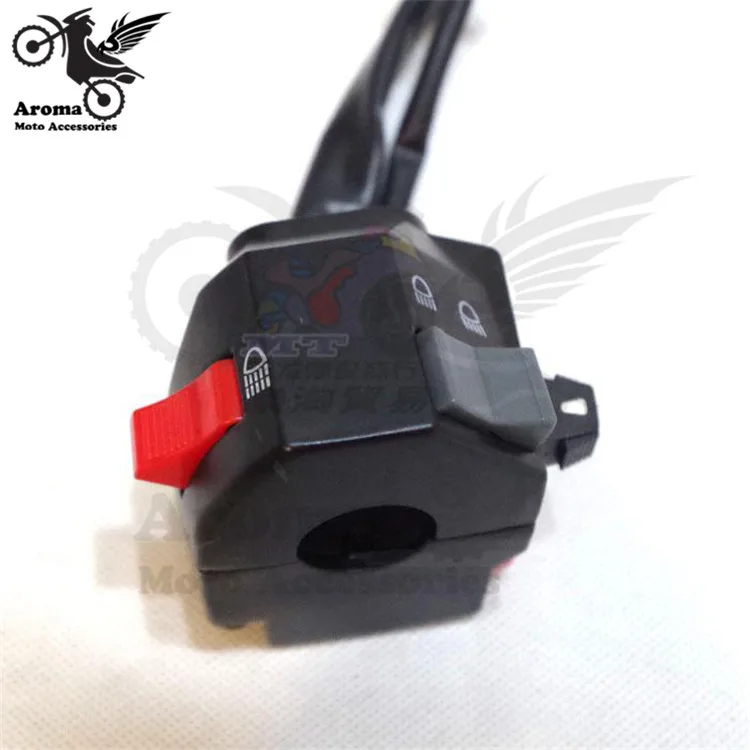 Черный левый и правый переключатель мотоцикла для yamaha honda suzuki kawasaki ручки
