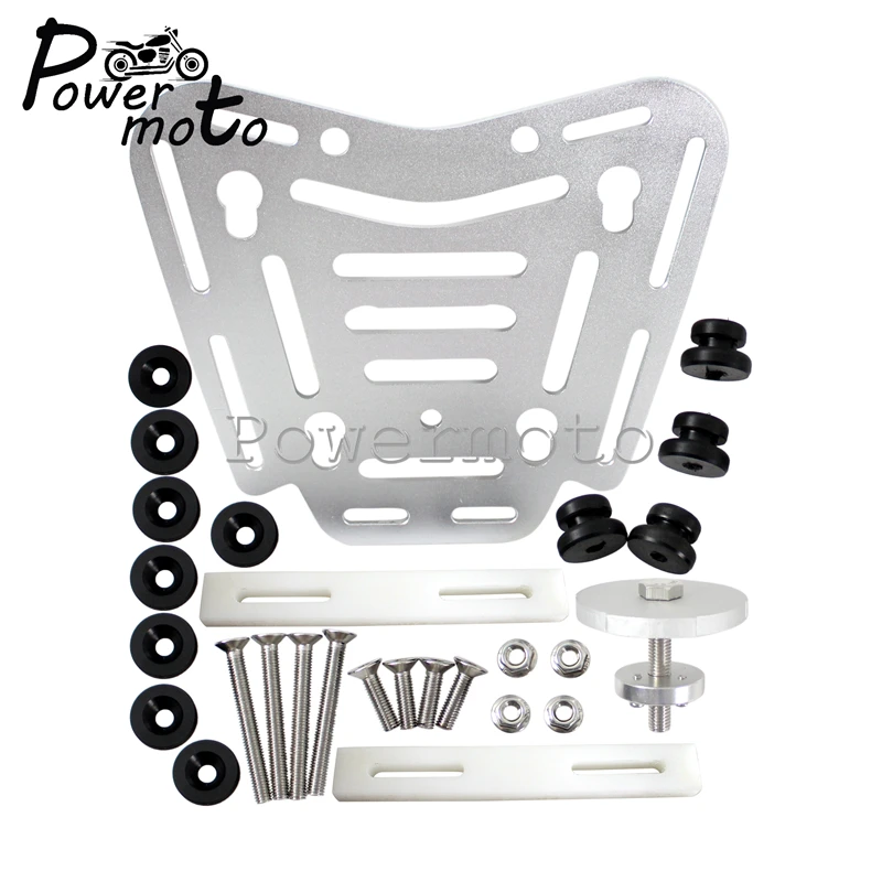 Универсальный алюминиевый черный верхний чехол для мотоцикла чемодан сумки