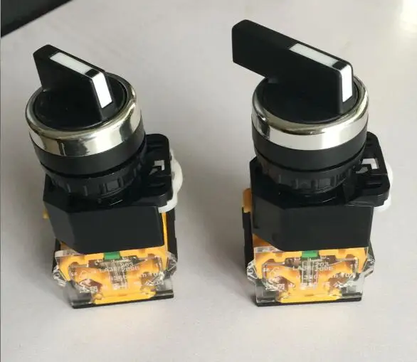 2 шт. селективная ручка на 3 позиции выключатель кнопка выбора 2NO 10A 380V LA38-20X3 / LA38-20X/3
