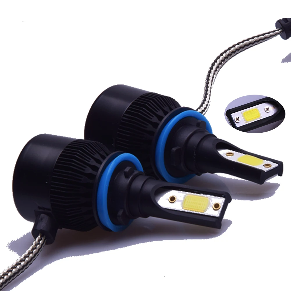 2X H7 H4 Auto Fari 72 Вт 8000lm CANBUS Dell'automobile Lampadine H1 H8 H9 H11 автомобили Faro 6000 К 12В fendinebia C6