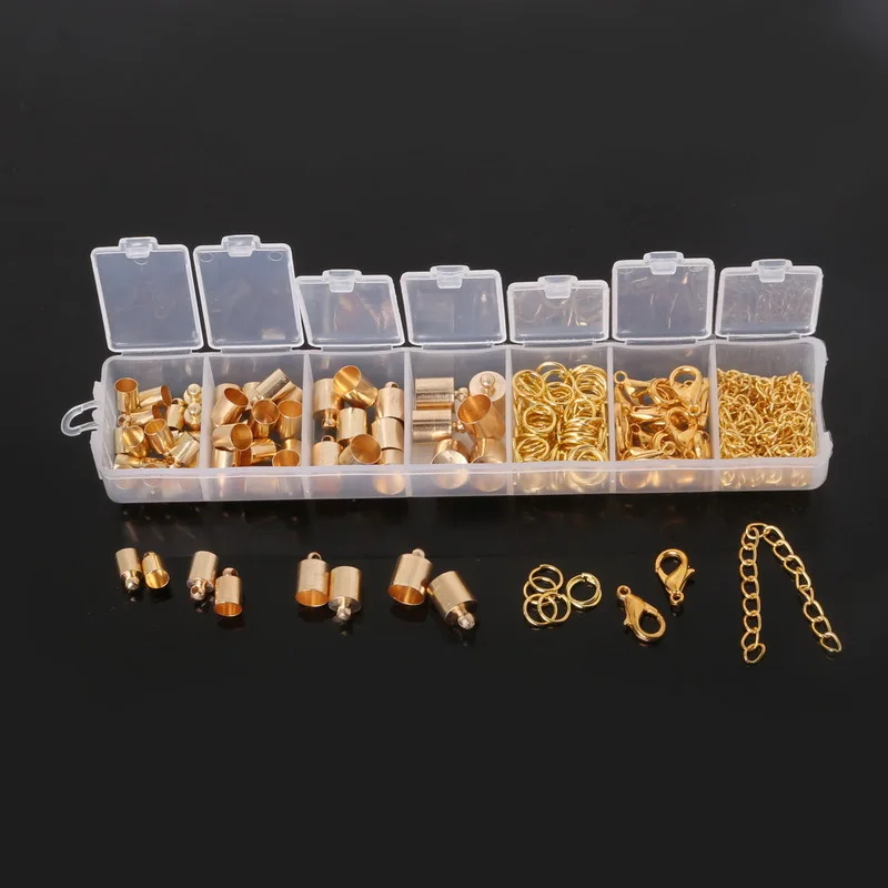 Коннектор с наконечниками из бусин/кольцо открытым прыжком/набор удлинительных