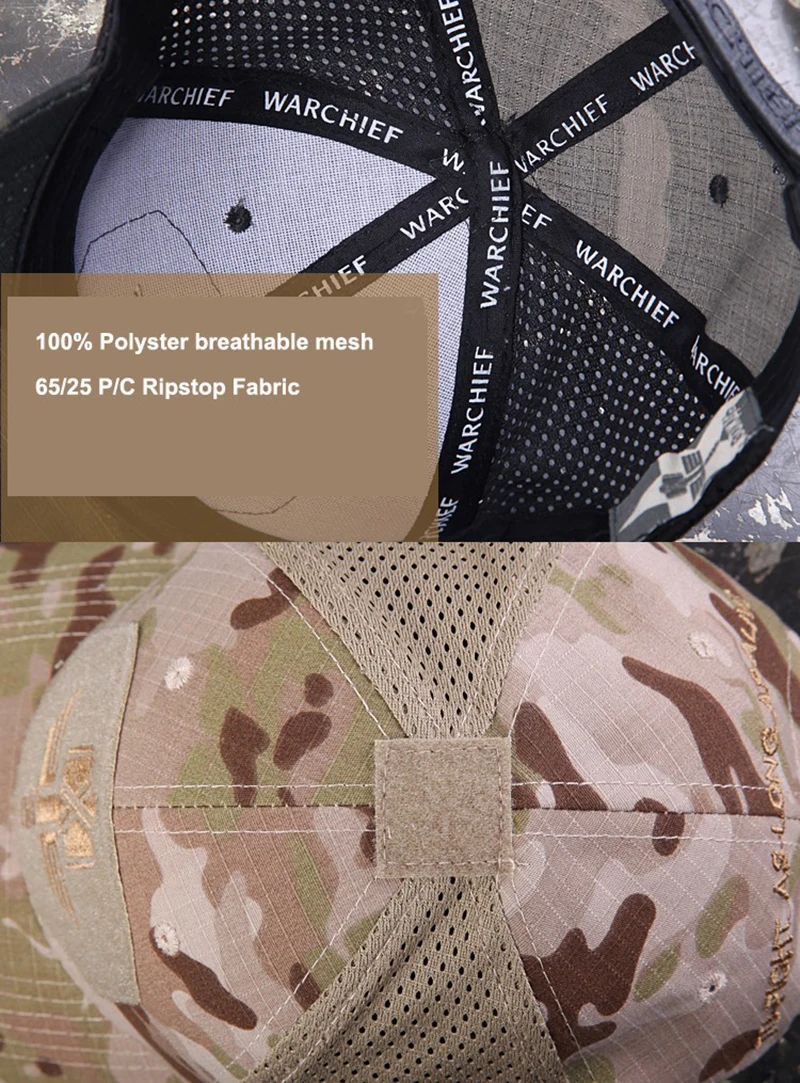 Multicam Tropic Tactical Baseball Sport Caps MTP  Mesh 65/35 Ripstop Material Baseball Hat Outdoor Camo Cap MCBK MTP images - 6