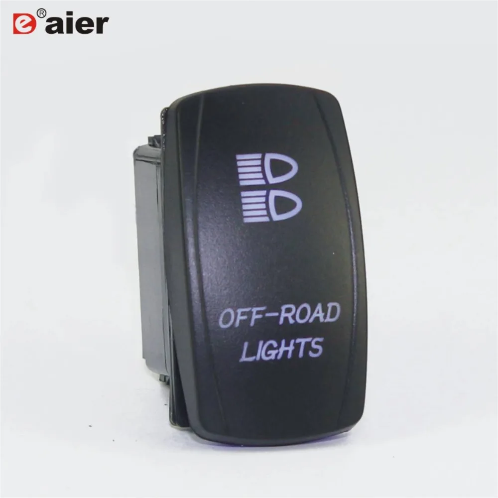 1 шт. 20A 24VDC IP67 SPST 5Pin 2 положения двойной LED освещенный пластиковый автоматический