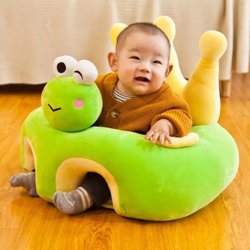 

Washable Baby Sofa Cover Super Soft Crystal Cartoon Seats Support Case Learn To Sit Baby Plush Toys Skin Affinity Flexible