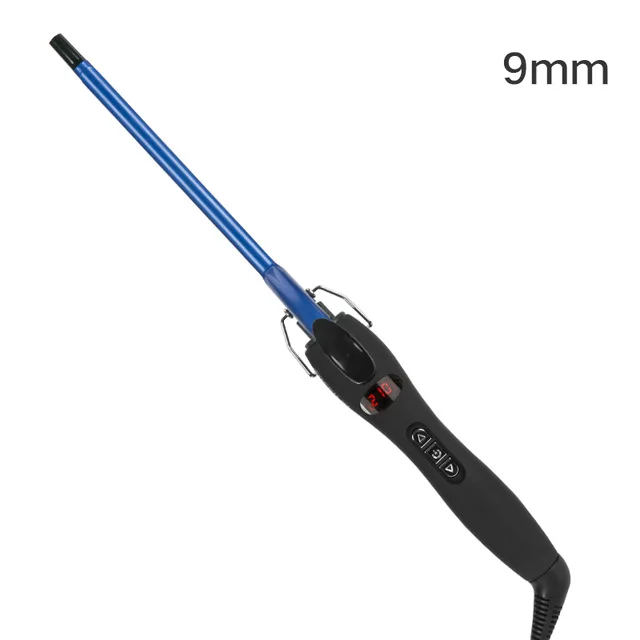 9MM BLUE Aofeilei профессиональный 9 мм щипцы для завивки волос Вэйвер груша цветок конус керамическая Керлинг палочка ролик салон красоты бигуди для волос - Цвет: 9MM BLUE