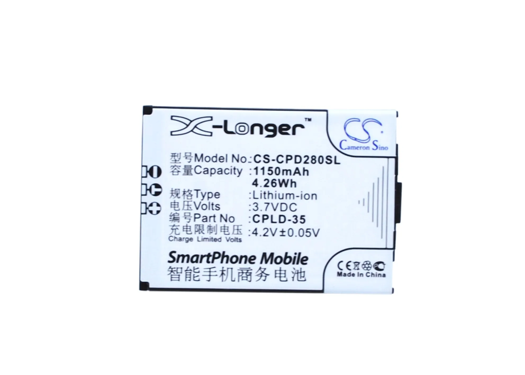 CPLD 35 батареи Cameron Sino 1150mAh для Coolpad D280 D520 E200 E210 E570 E600|Аккумуляторы мобильных
