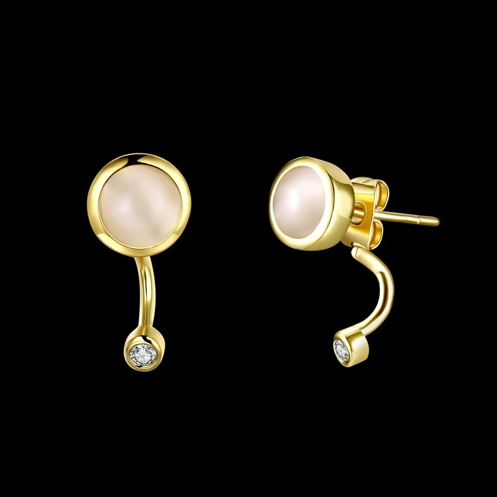 aretes de bijou kolczyki damskie gold plated earrings orecchini Dahu Rico stud | Украшения и аксессуары
