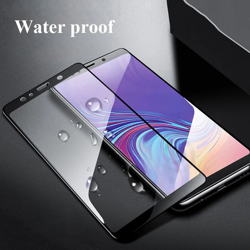 С уровнем твердости 9 H Стекло для Samsung Galaxy A7 2018 мягкий чехол из закаленного Экран