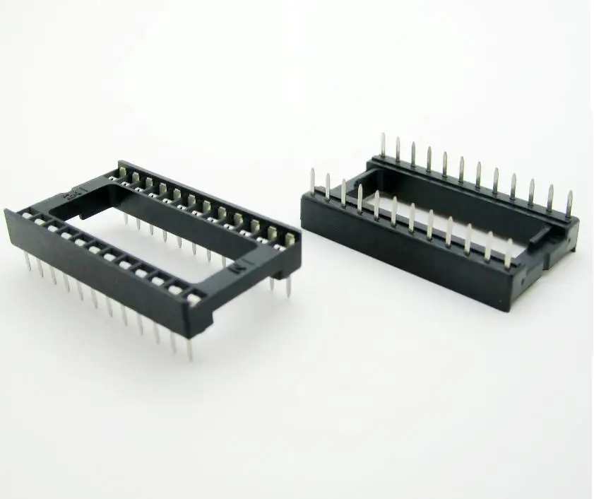 

10Pcs 24pin DIP IC sockets Adaptor Solder Type 24 pin DIP-24 Wide-Body