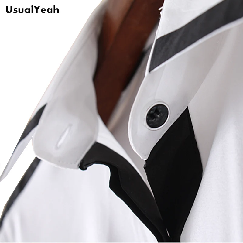 Новая весенняя модная женская белая и черная Деловая блузка офисные рубашки