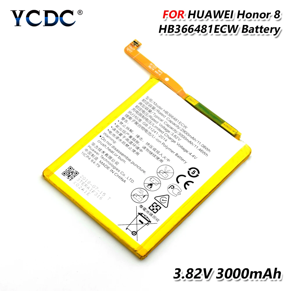 Сменная литиевая батарея HB366481ECW для huawei P9 P9 Lite G9 Lite Honor 5C Honor 8 Li-Po батарея для телефона
