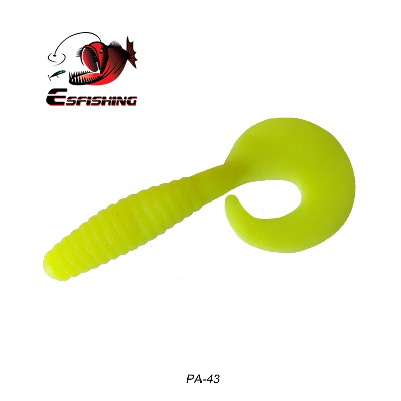 Esfishing мягкие приманки для рыбалки JKCT 80 80 мм 5 г 6 шт. Grub силиконовая Приманка воблер Pesca Isca искусственные рыбные аксессуары - Цвет: PA43