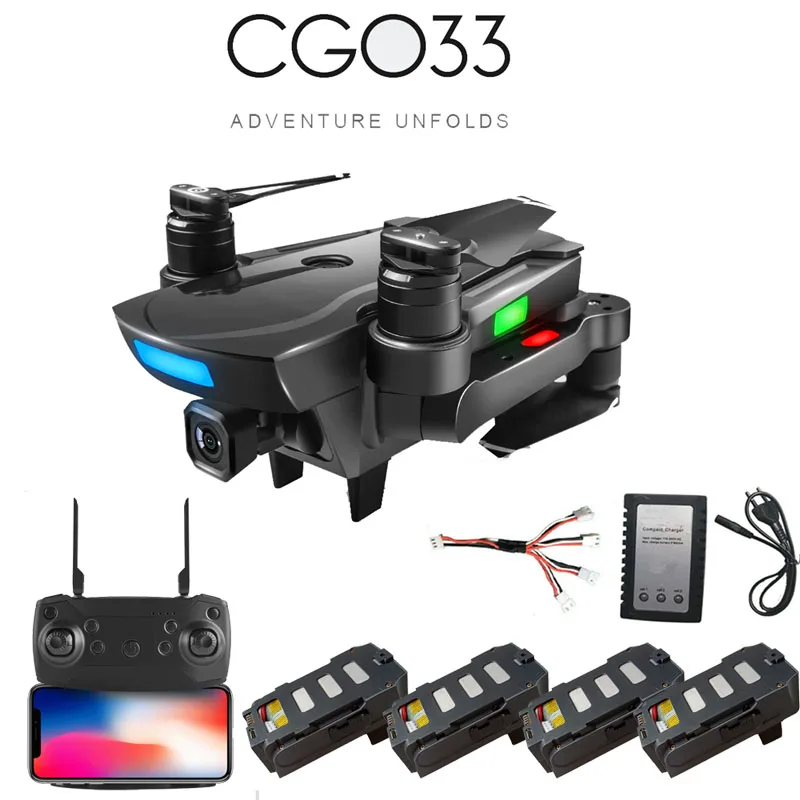 CG033 бесколлекторный р/у Вертолет FPV Wifi HD Квадрокоптер с камерой gps удержание высоты Квадрокоптер Дрон с 1080P камерой hd