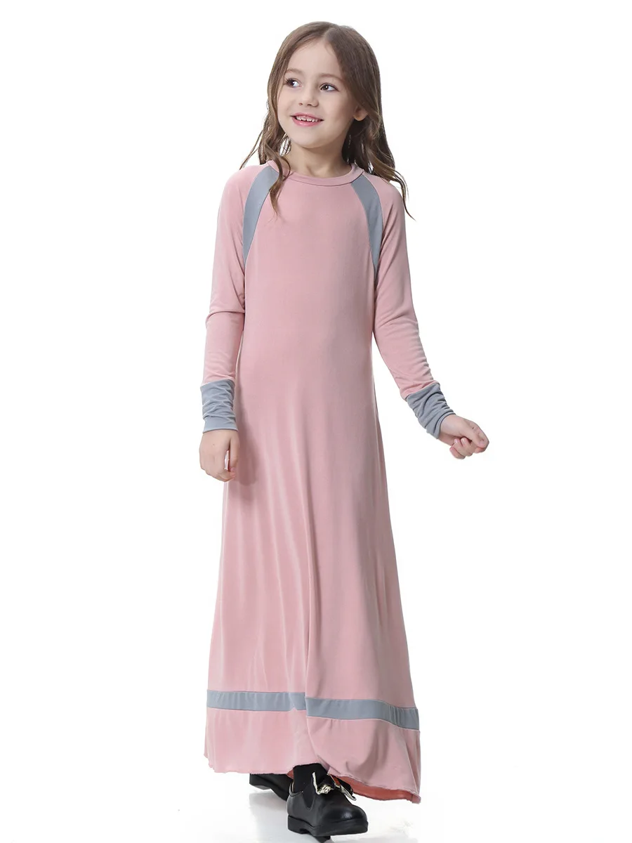 H1306 новейшее платье для девочек с длинными рукавами abaya первоклассная ткань и