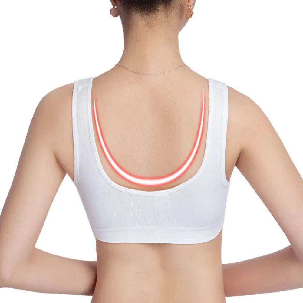 Бюстгальтер жилет 3 шт. женский двухслойный бесшовный дышащий спортивный для