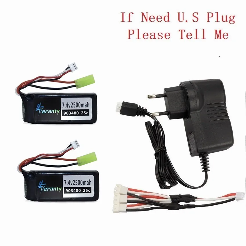 Флуоресцентный желтый 2s 7,4 v комплекты зарядного устройства для Syma X8C X8W X8G X8 RC Квадрокоптер части для 12428 12423 RC автозапчасти 7,4 v 2500mAh Lipo батарея - Цвет: Флуоресцентный желтый