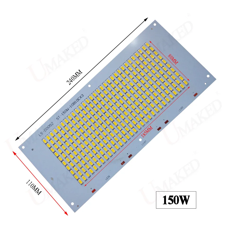 2 набора СВЕТОДИОДНЫХ PCB + Драйвер AC 220V прожектор pcb пластина 150W 16500lm SMD5730 источник