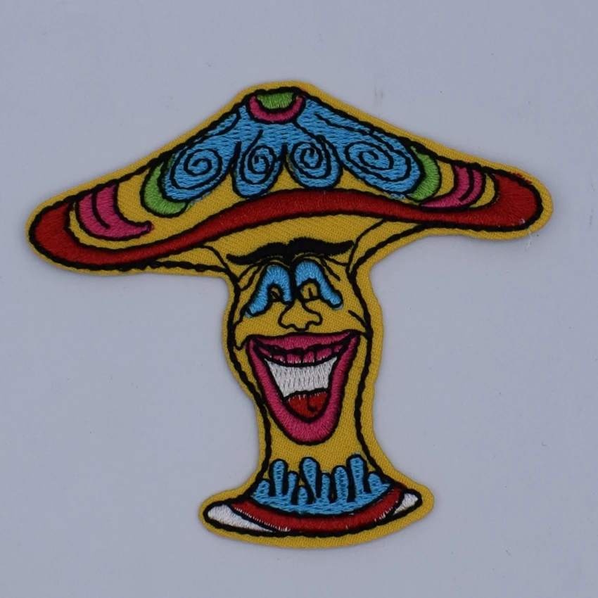 1 шт. нашивки с радужным грибом вышитыми нашивками и аппликацией наклейки для